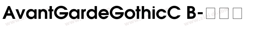 AvantGardeGothicC B字体转换